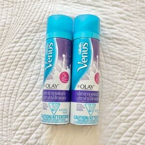 Venus Olay Shave Gel Lot of 2 Ultramoisture Violet Swirl NEW